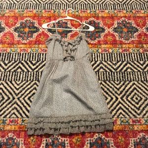 Spaghetti strap light blue floral dress